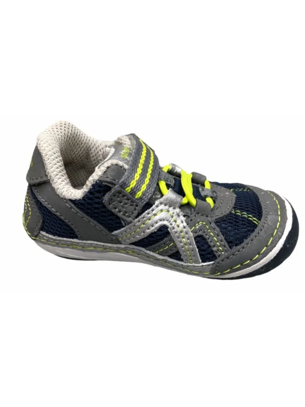 Stride Rite Riff Water Sandals Baby Boys 4 mos Infant Hook Loop Blue Green Gray